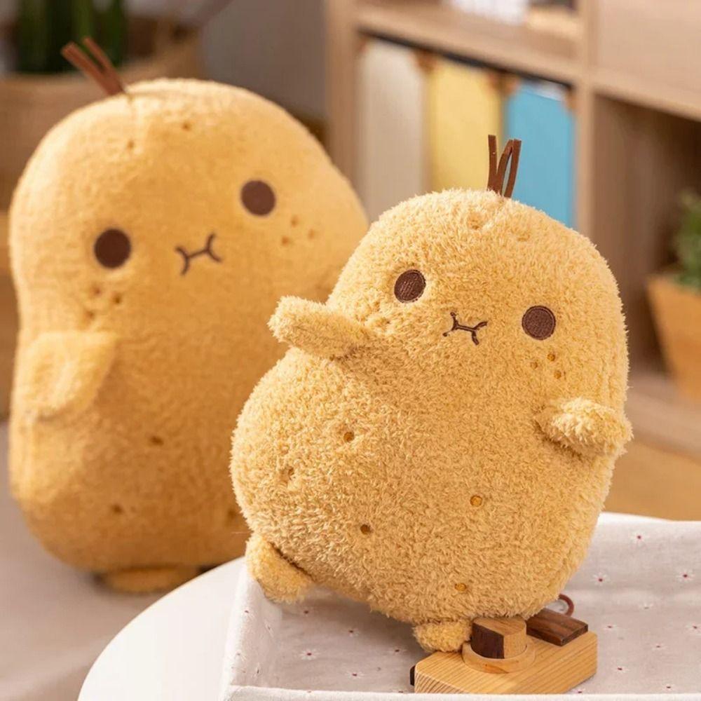 Boneca De Pelúcia De Comida Engraçada , Pequena Macia , Travesseiro De Lance De Spud De Planta Fofa De Desenho Animado