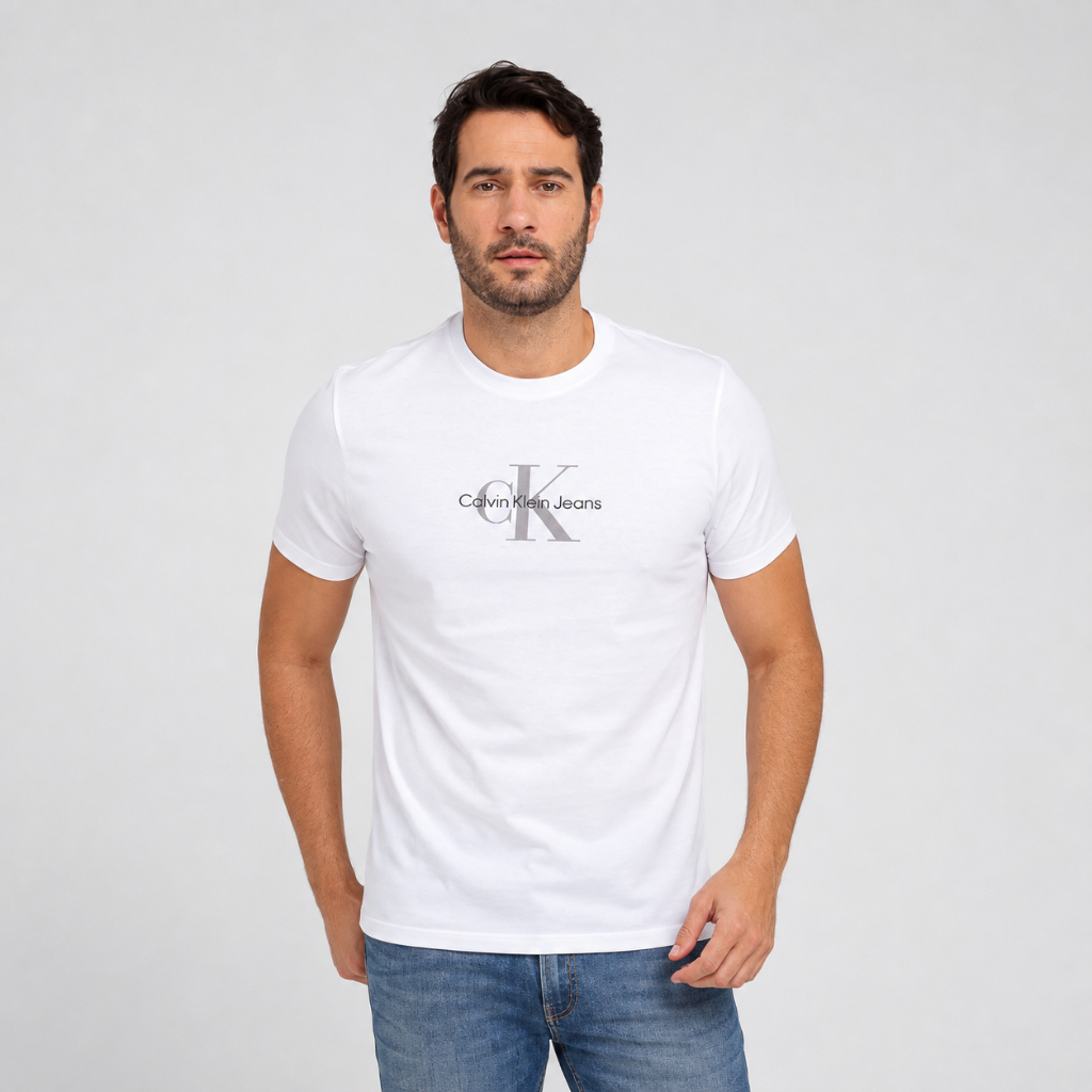 Camiseta Masculina Calvin Klein Jeans Original Logo Center