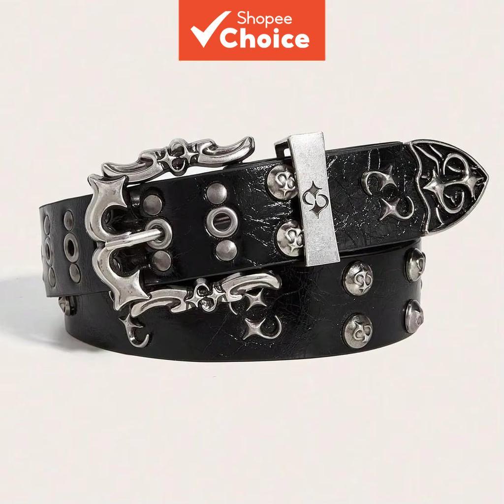 Cinto Unissex Retrô Boêmio Feito À Mão Com Design De Escultura Em Metal Fashion Punk Rock Y2K Cintos Para Homens E Mulhe