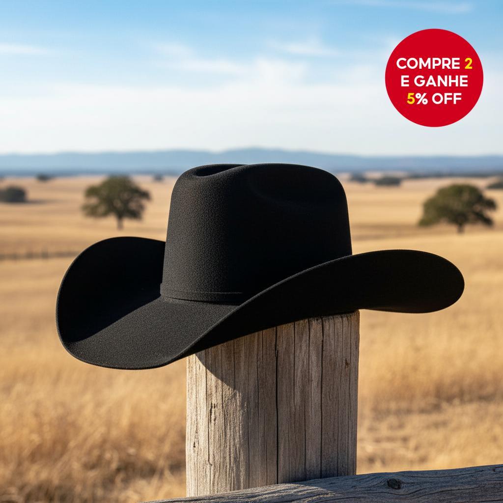 Chapéu de Cowboy Ocidental Punk Chapéu de Equitação com Aba Larga de Lã e Design de Borda Enrolada Escondida