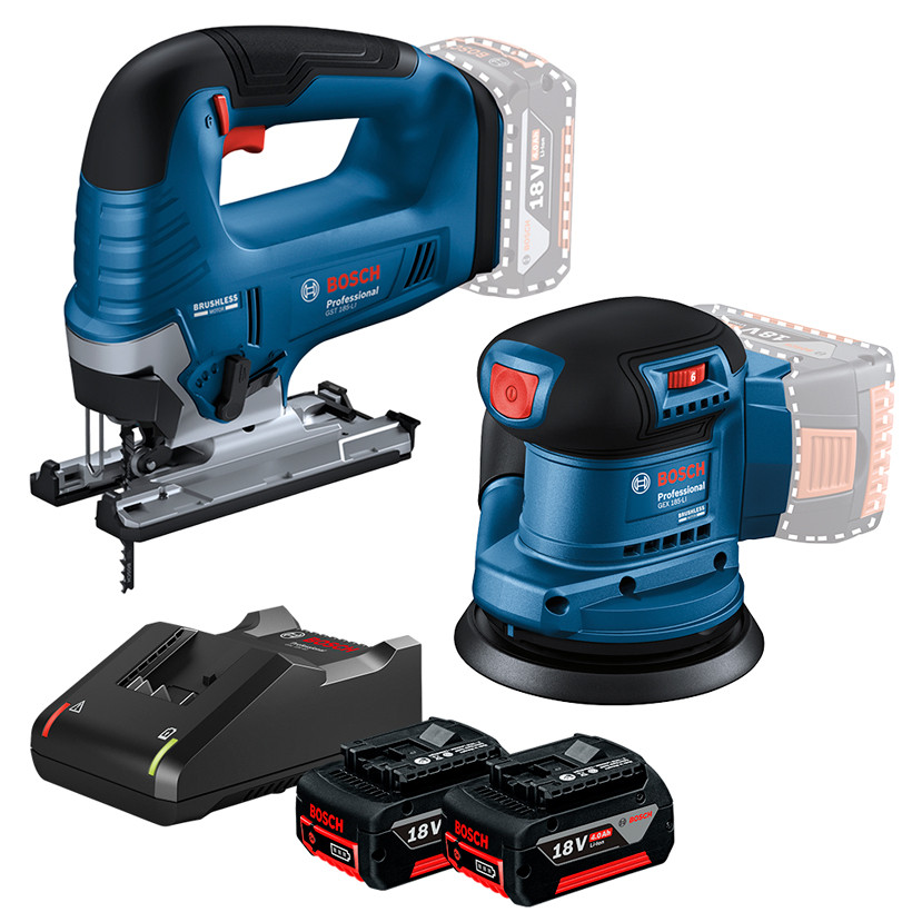 Kit Serra Tico-Tico GST 185-LI + Lixadeira Roto Orbital 5