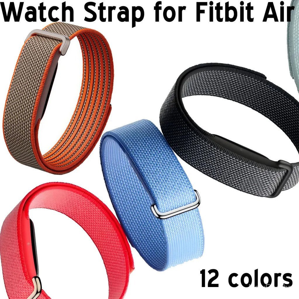 Pulseira de relógio esportiva em nylon, adequada para acessórios de pulseira respirável Google Fitbit Air.