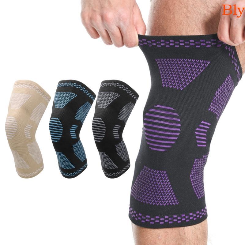 Elástica Suporte Joelho Bly Textura Nylon Adequada Para Homens, E