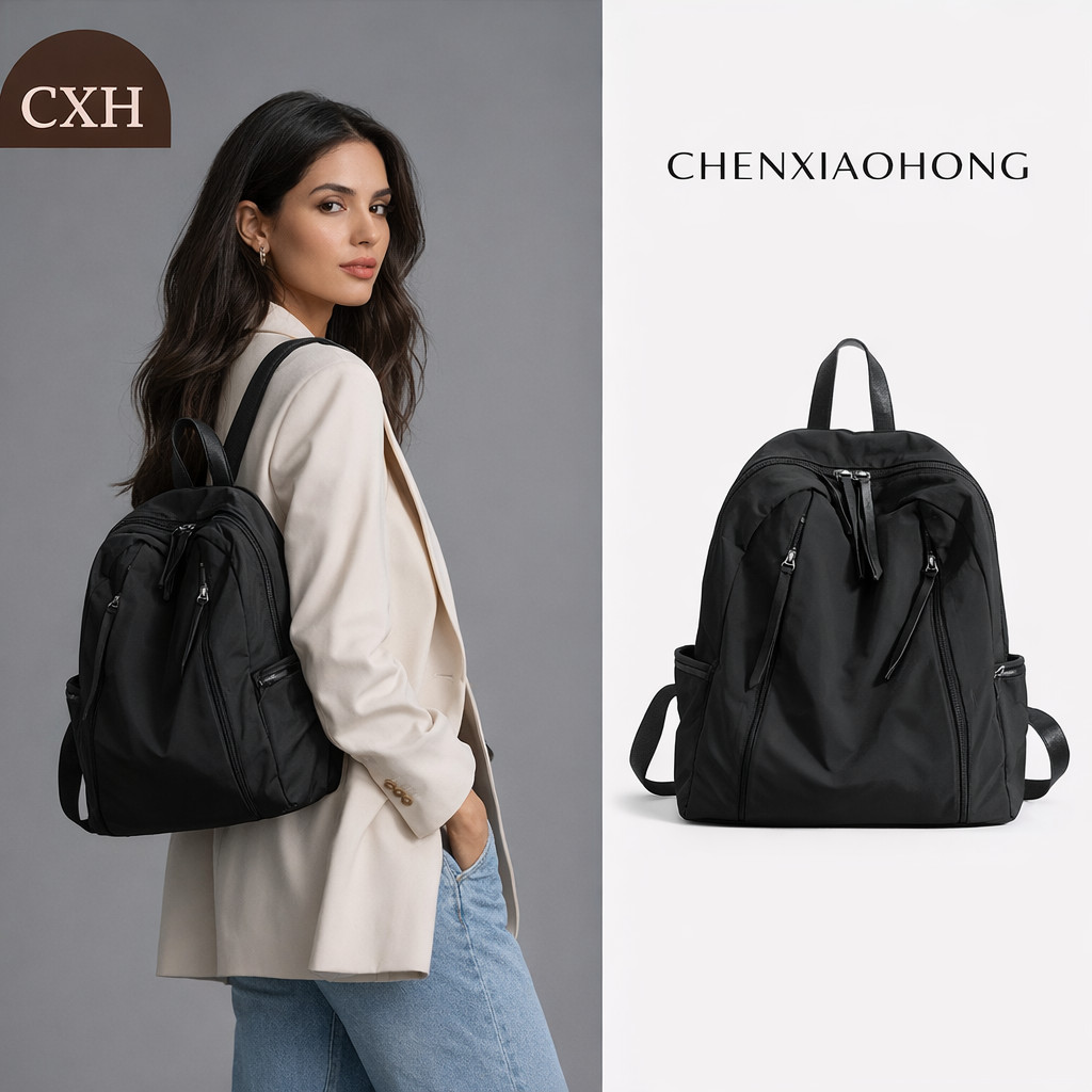 CHENXIAOHONG Mochila é feita de nylon leve e impermeável, sendo adequada para estudantes do sexo feminino.