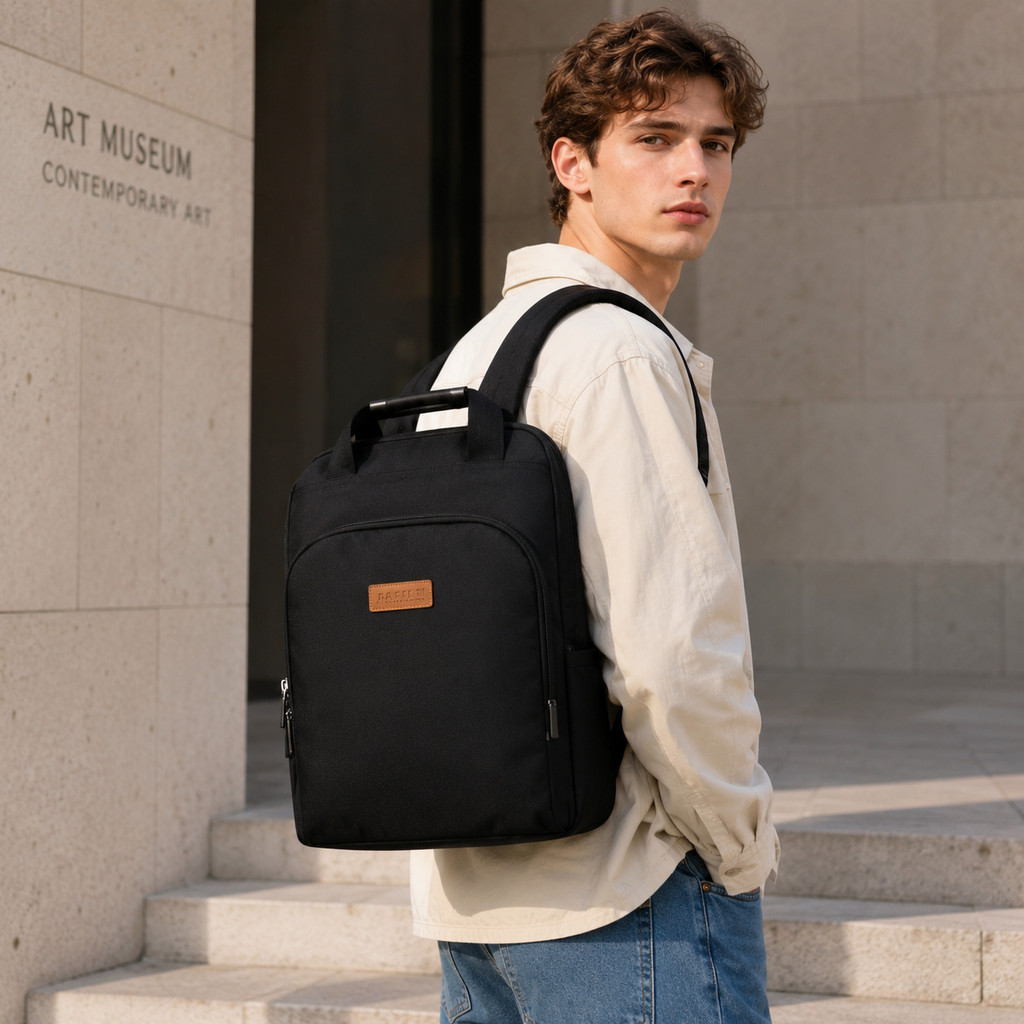 JAMI JAMI Mochila Retrô De Nylon Simple Para Notebook Stilo Casual Unissex Adequada Para Escola E Universitário X223