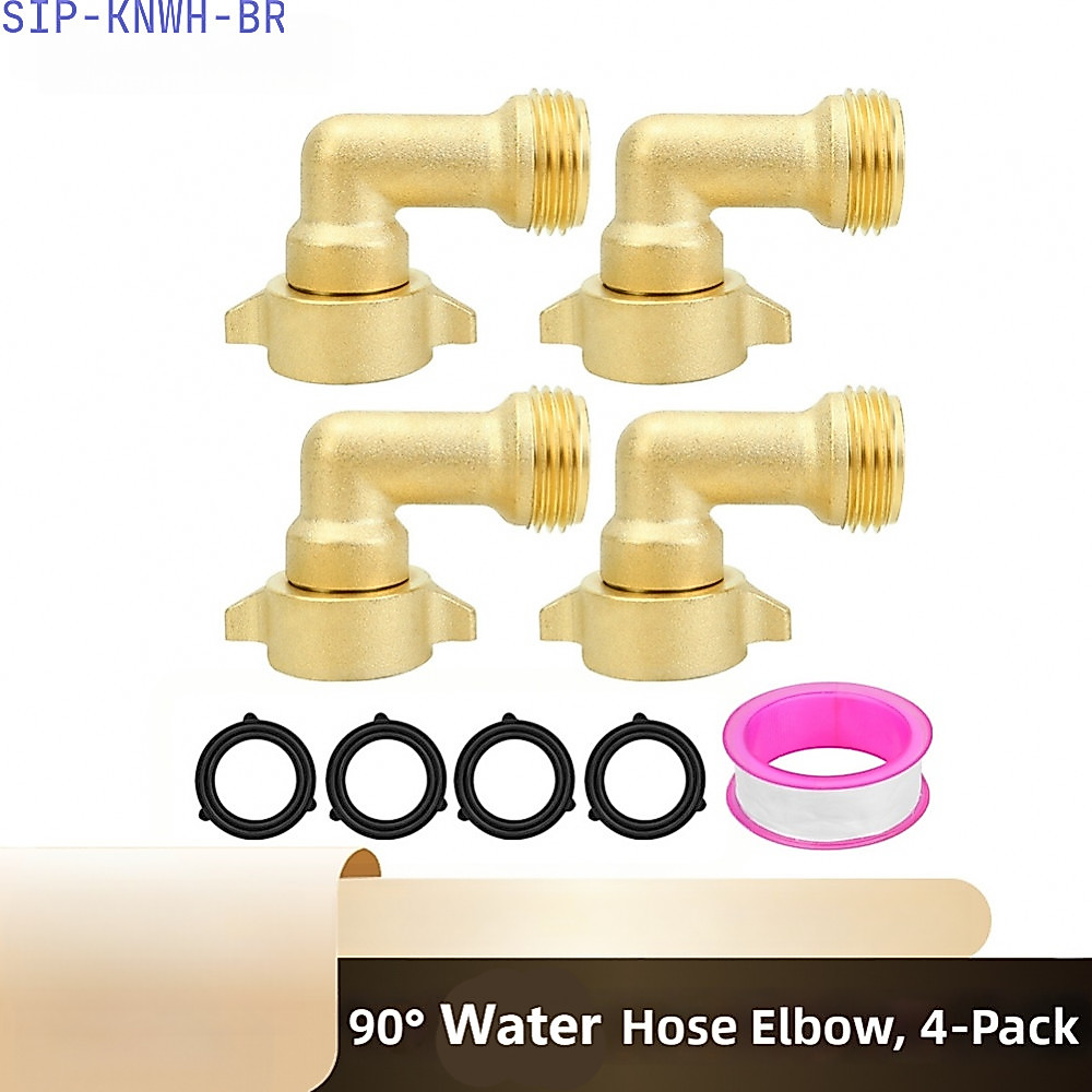 [SIP-KNWH-BR]90 Degree Brass Elbow Strong Brass Construction Rust Resistant Material-New In 11-