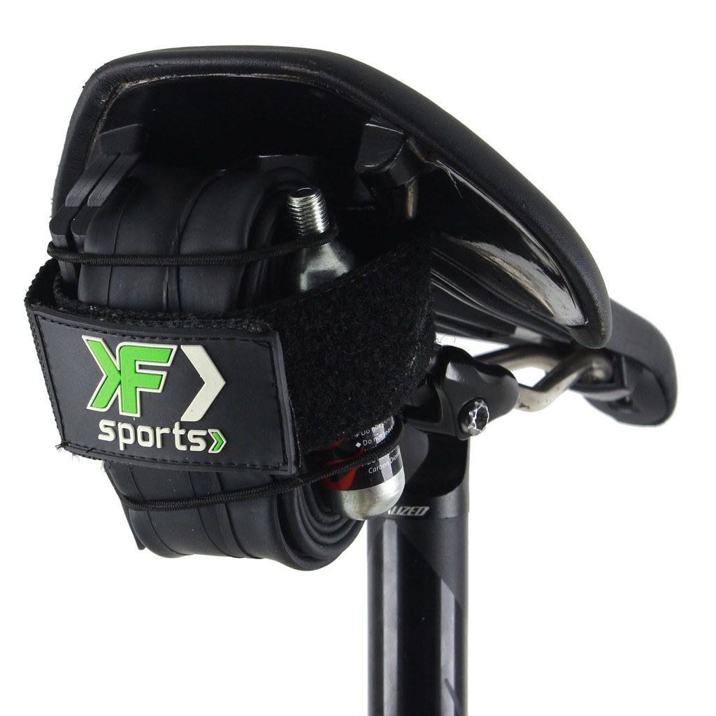 Fita Wrap Para Bike F Sports Para Carregar Kit Reparo Verde
