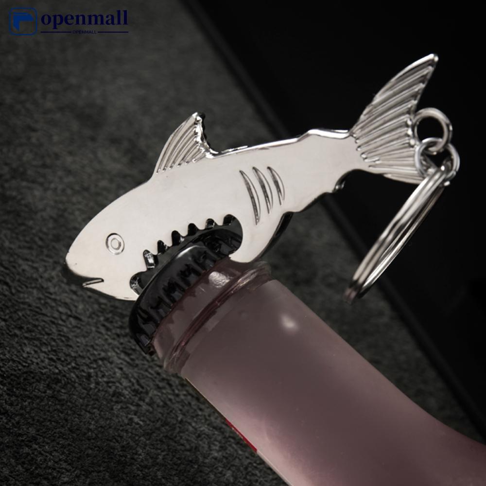 Abridor De Garrafas De Metal Tubarão , Chaveiro , Cerveja , Refrigerante , Bebida , Portátil , Mini F5X6