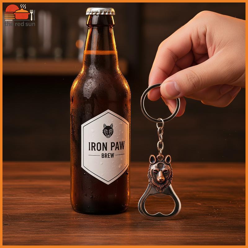 TSBR Exclusivo Metal Animal Abridor De Garrafa Chaveiro Sapo Lobo Tartaruga Leão Padrão Mini Poeta Cerveja Ideal Para Us