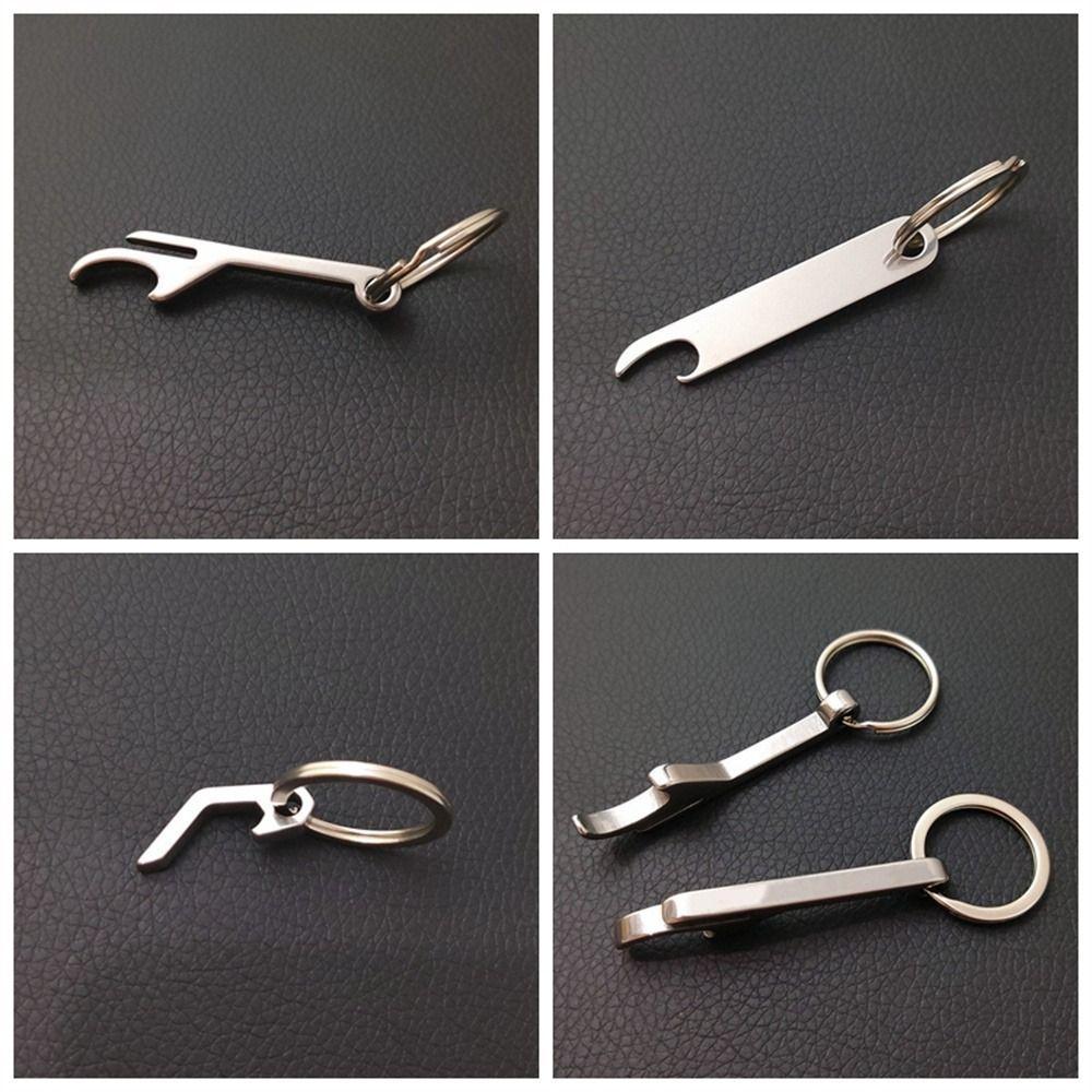 Chaveiro Abridor De Garrafa De Cerveja  , Mini De Metal , Ferramenta De Bolso Leve De Aço Inoxidável