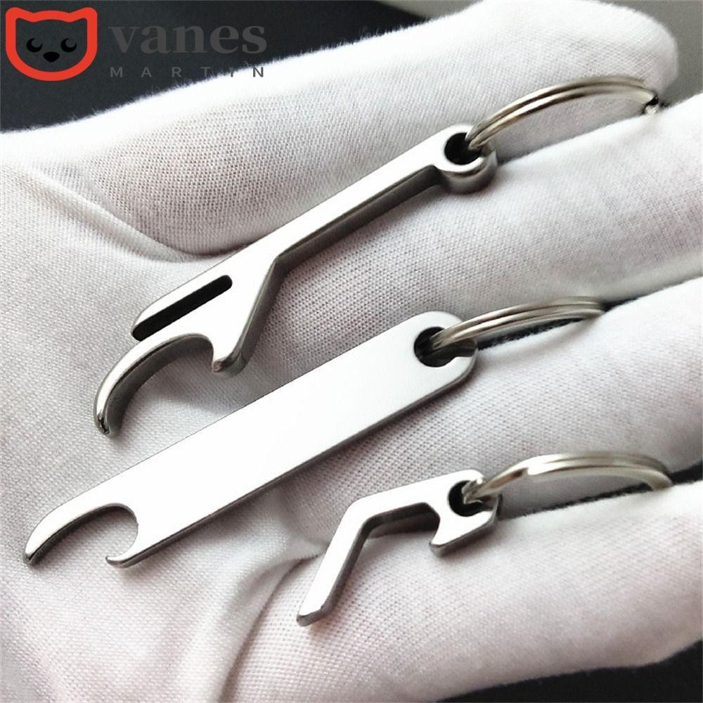 Chaveiro Abridor De Cerveja NAESV , Mini Garrafa De Aço Inoxidável , Metal Multifuncional