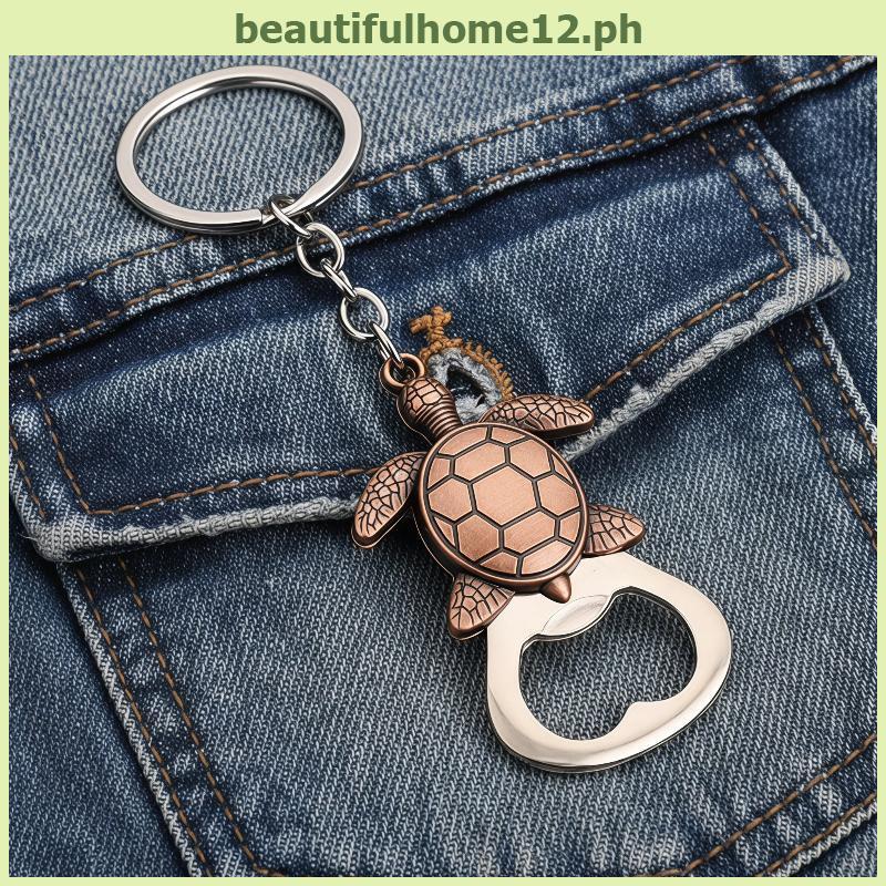 [BFPH] Chaveiro Abridor De Garrafas De Metal Com Padrão Animal Sapo Lobo Leão Tartaruga Estilo Mini Cerveja Portátil Par