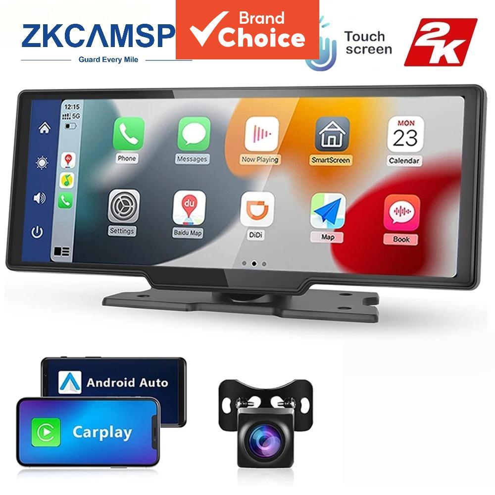 Touchscreen 10 Polegadas Carplay Sem Fio Android Auto Car Dash Cam BLUETOOTH Aux Controle De Voz