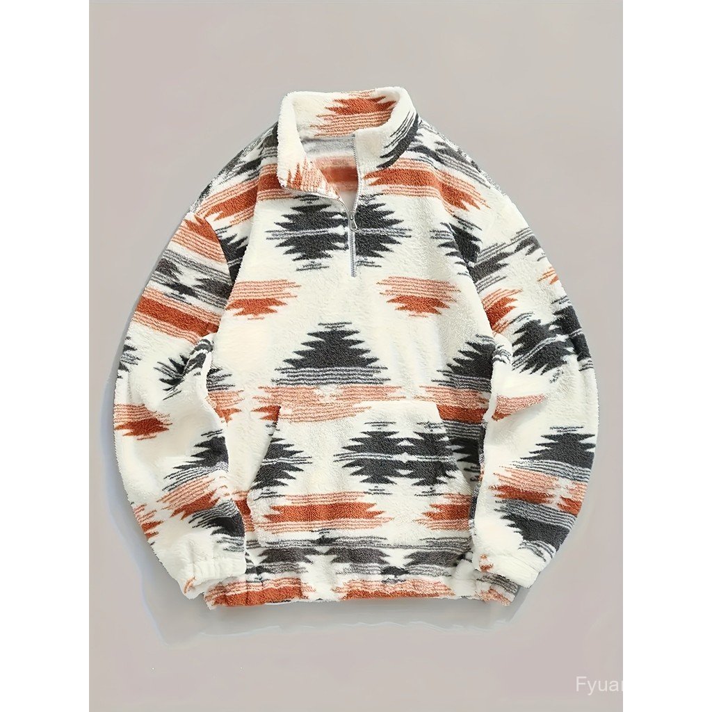 2026 outono inverno Cross-Border europeu americano feminino novo estilo impresso moda zíper moletom de pelúcia topo femi