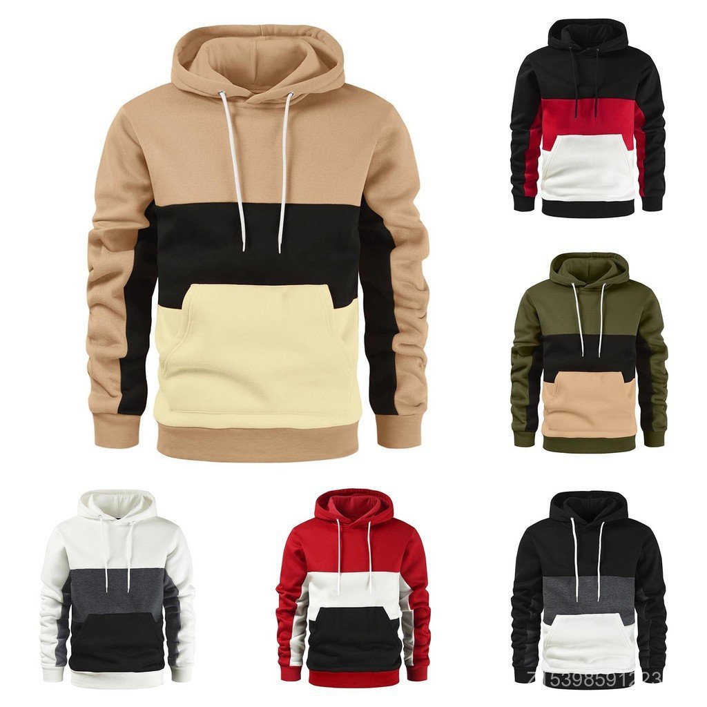 2022 comércio exterior novo estilo outono inverno moda masculina cor combinando moletom Cross-Border europeu americano m