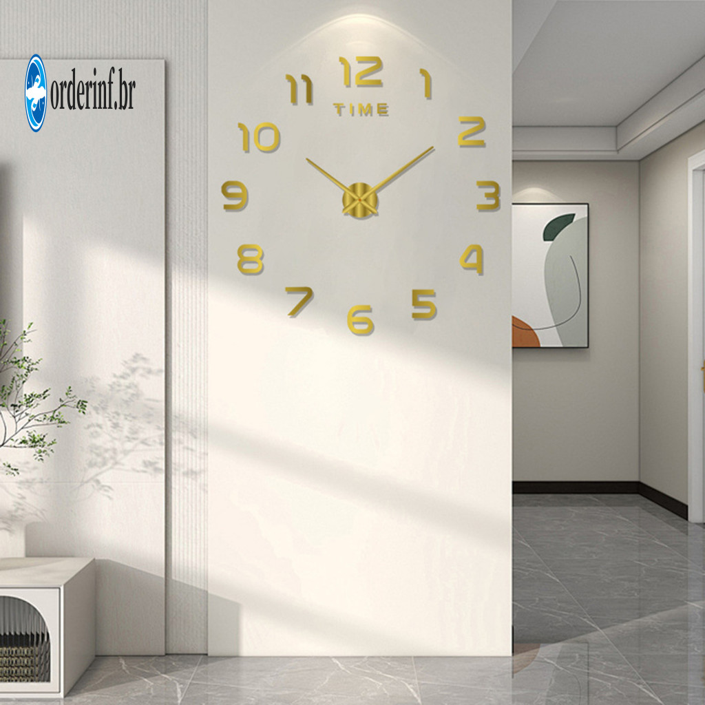 Artistic Wall Clock with High-quality Movement Precision Accuracy Nordic Style 3d Laser Engraved Silent Sweep Easy Insta