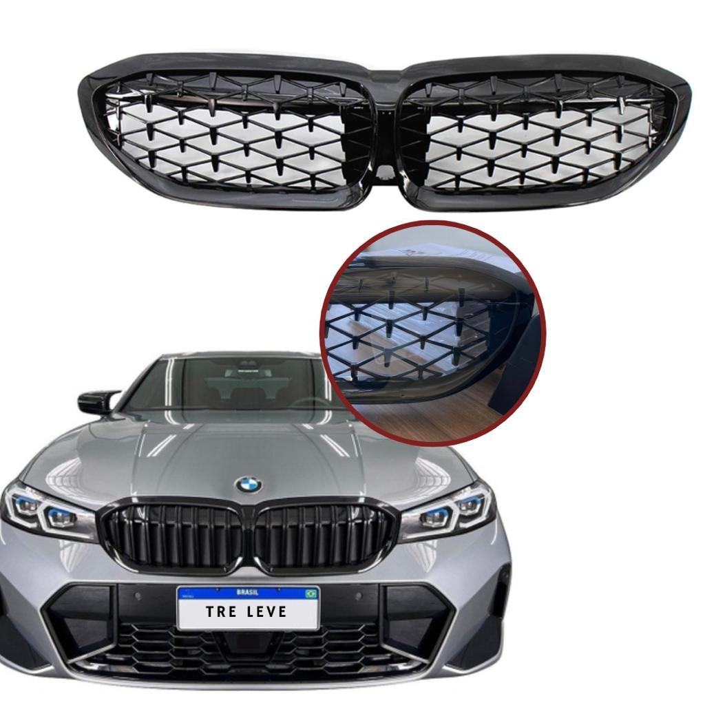 Grade Frontal Diamond Bmw Série 3 G20 320i 330i 340i 2019 A 2022