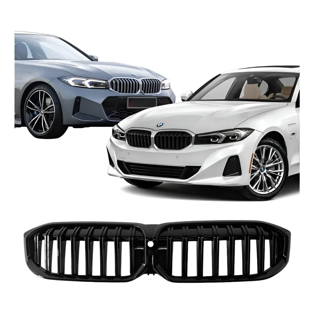 Grade Superior Dianteira Filete Duplo Black Piano Bmw G28 320i 330e 2022 2023 2024 51138072085