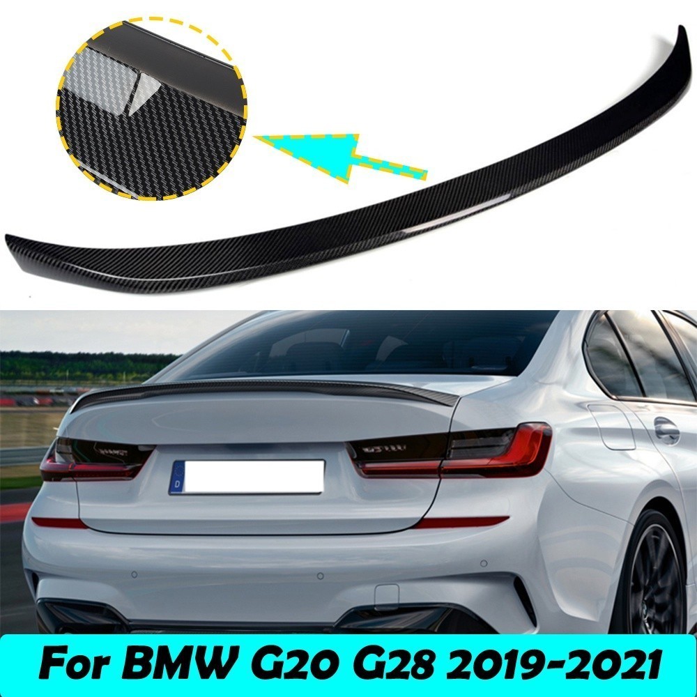Spoiler De Carbono Traseiro Tronco Asas Para BMW G20 G28 Nova Série 3 2019 2020 2021 320i 330i 335i 340i Cauda Wingauto