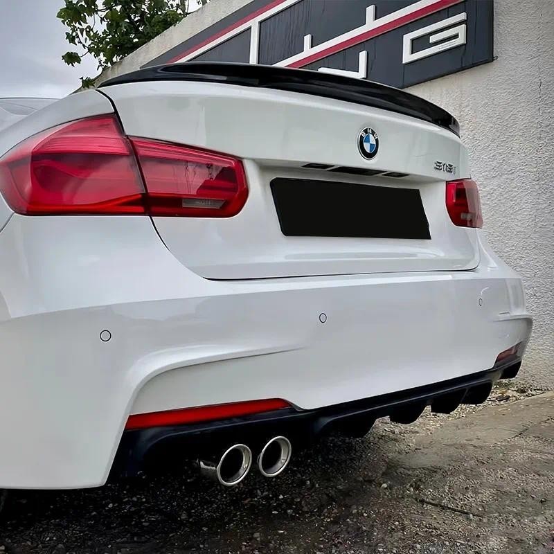 Para BMW F30 & F80 M3 318i 320i 325i 330i 330e 335i 340i M3 2012-2019 MP Estilo Spoiler Traseiro Asa Tampa Bodykit Tunin