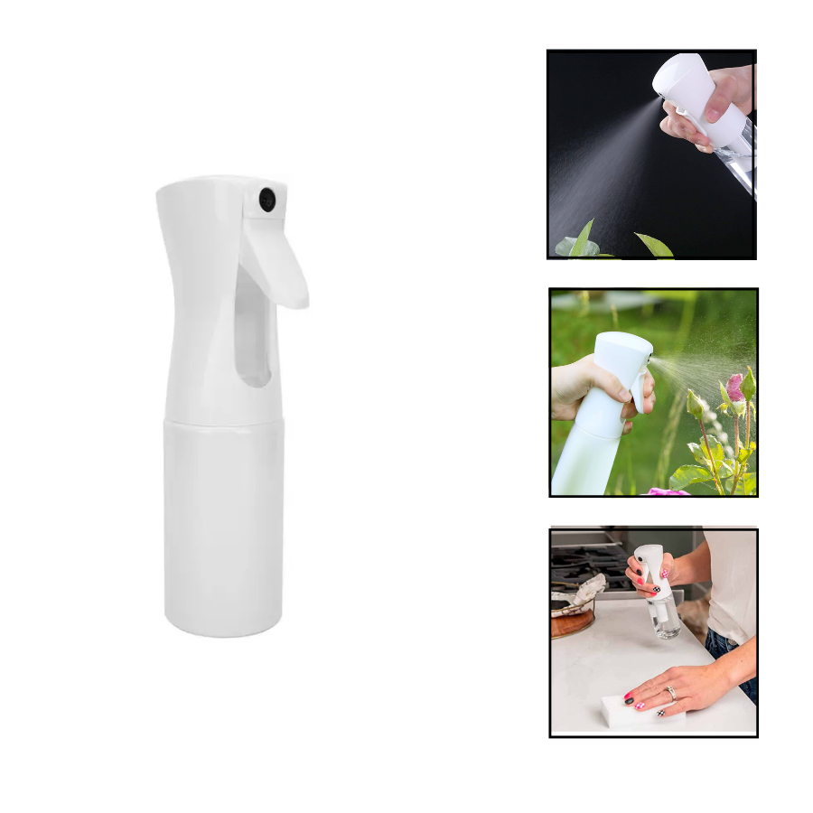 Pulverizador Borrifador Spray Contínuo Nevoa Cor Branca Para Cabelos Plantas Tecidos 200ml
