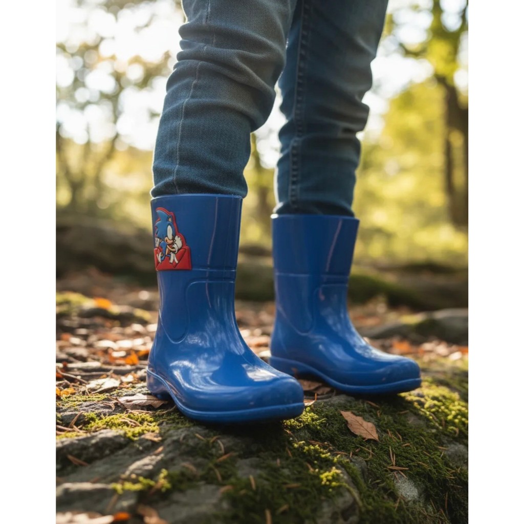 Bota Galocha Menino Impermeável Bota Infantil Menino Bota Texana Infantil confortável ante derrapante