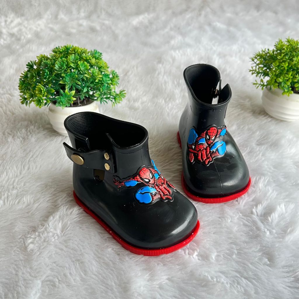 Bota Galochinha Bebê personagem desenho Infantil Impermeável ante derrapante sola tratorada