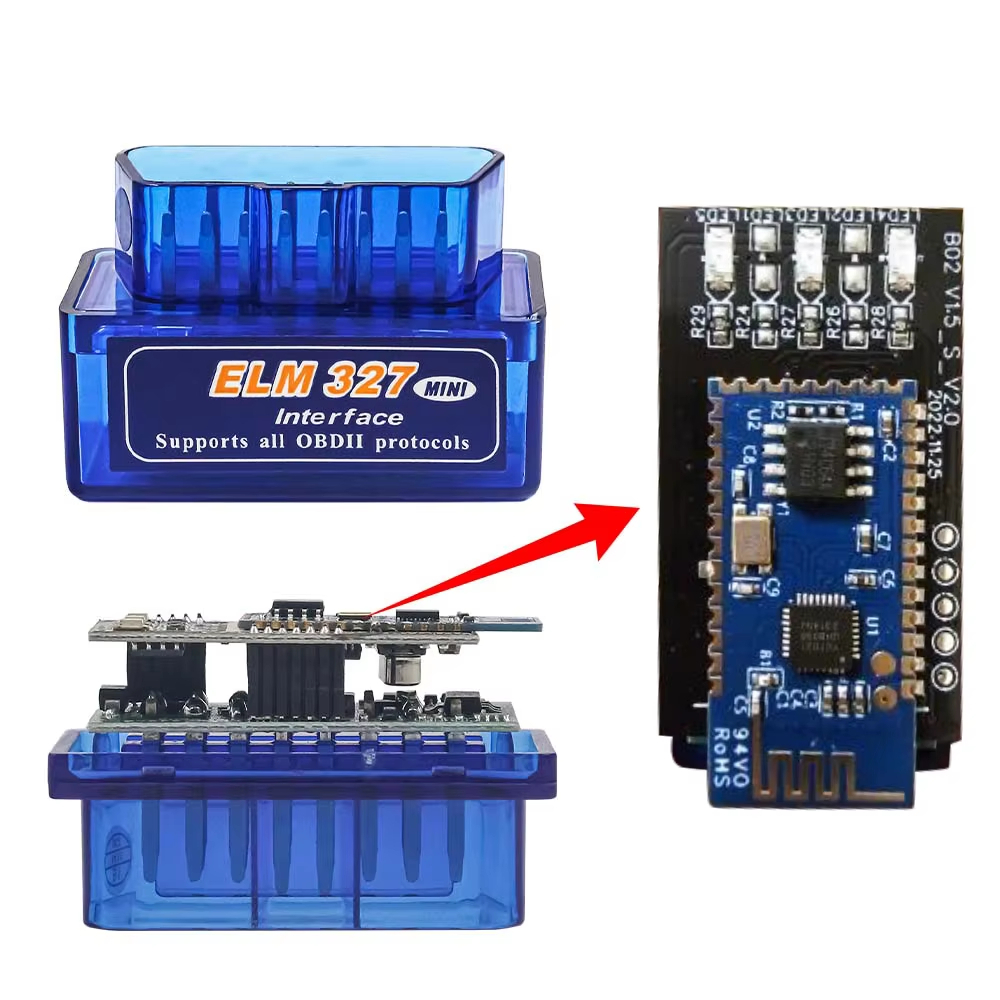 2pcb PIC18F25K80 ELM327 V1.5 Bluetooth 5.1 Para IOS Android PC Ferramenta De Diagnóstico Do Carro Super Mini ELM