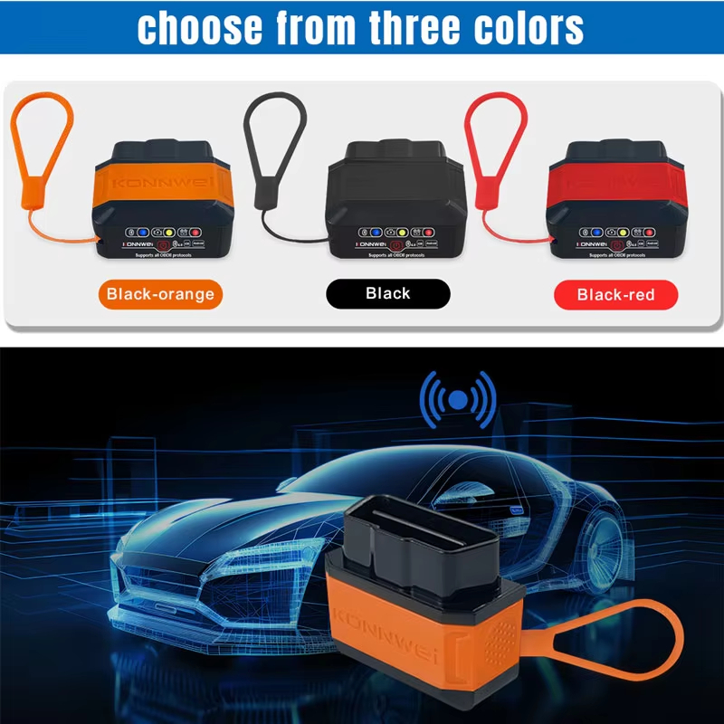 Konnwei KW906 Bluetooth 5.0 ELM327 V1.5 Carro OBD2 Scanner KW905 OBDII Ferramentas De Diagnóstico Automático ELM 327 V1