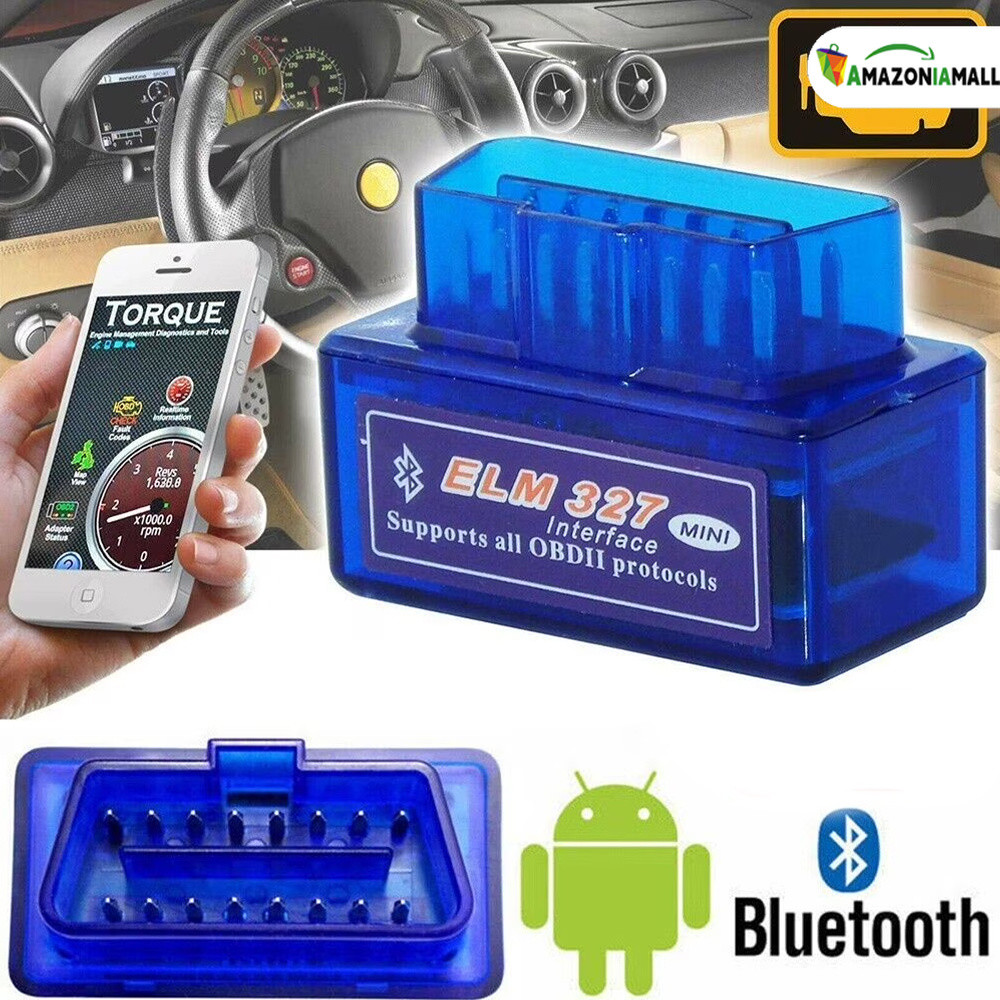 Mini Scanner Automotivo Bluetooth OBD2 ELM327 – Compatível com Android e iOS