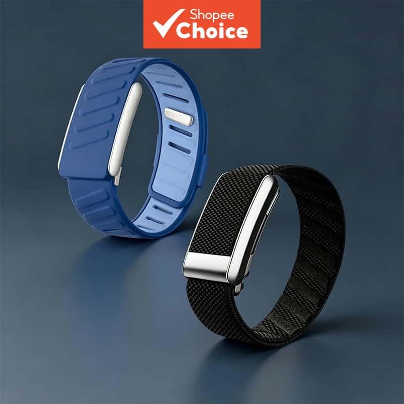 Pacote com 2 pulseiras ajustáveis de silicone líquido/nylon elástico para Whoop5.0, pulseira respirável adequada para