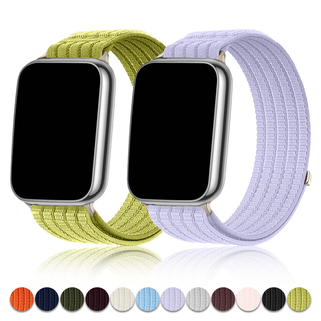 Pulseira de Nylon respirável nublada adequada para Redmi watch4, 5/6/ativo2 22mm, compatível com pulseira Xiaomi 8pro/9p