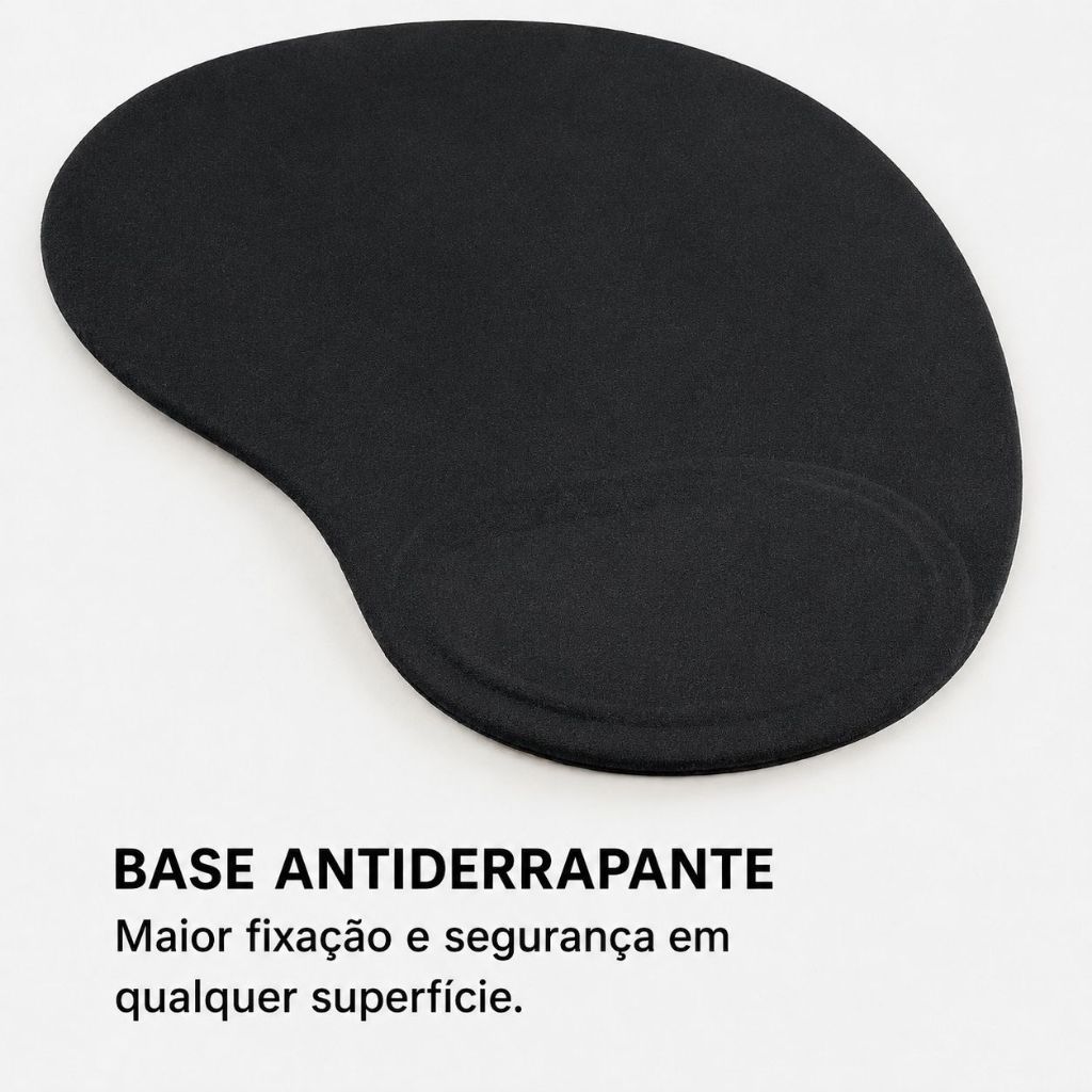Mouse Pad Ergonômico Gel Wrist Support Gamer Office Conforto e Precisão