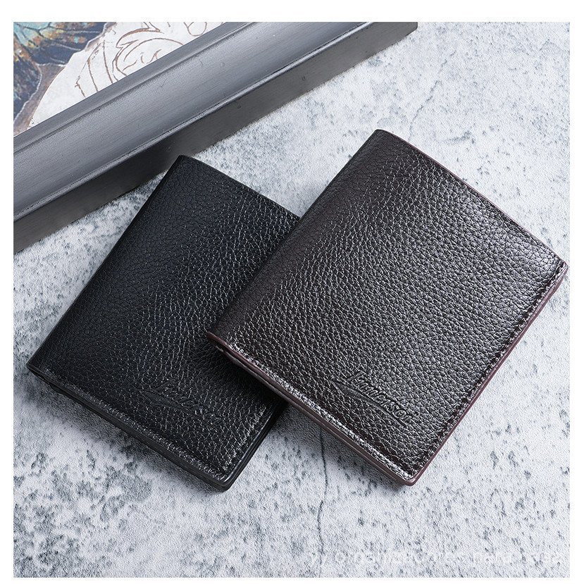 [Promoção] Carteira Vertical Masculina, Estilo Empresarial Personalizado, Simples e Versátil, Fina com Zíper, Porta-Cart