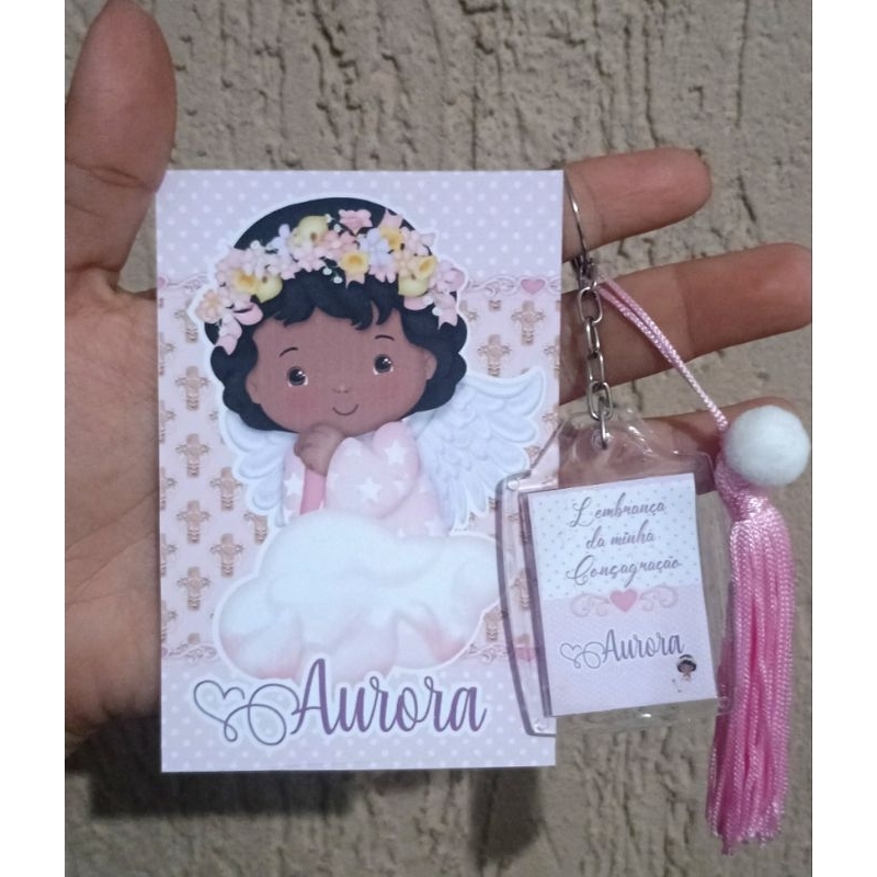 Cart com chaveiro personalizado 10 unidades