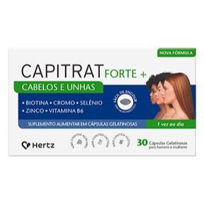 Capitrat Forte + Cabelos e Unhas Hertz 30 Cápsulas