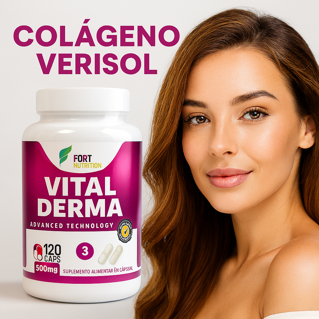 Colágeno Verisol + Coenzima Q10 | 120 Cáps | Zinco + Biotina | Pele + Cabelo Forte + Unhas Saudáveis