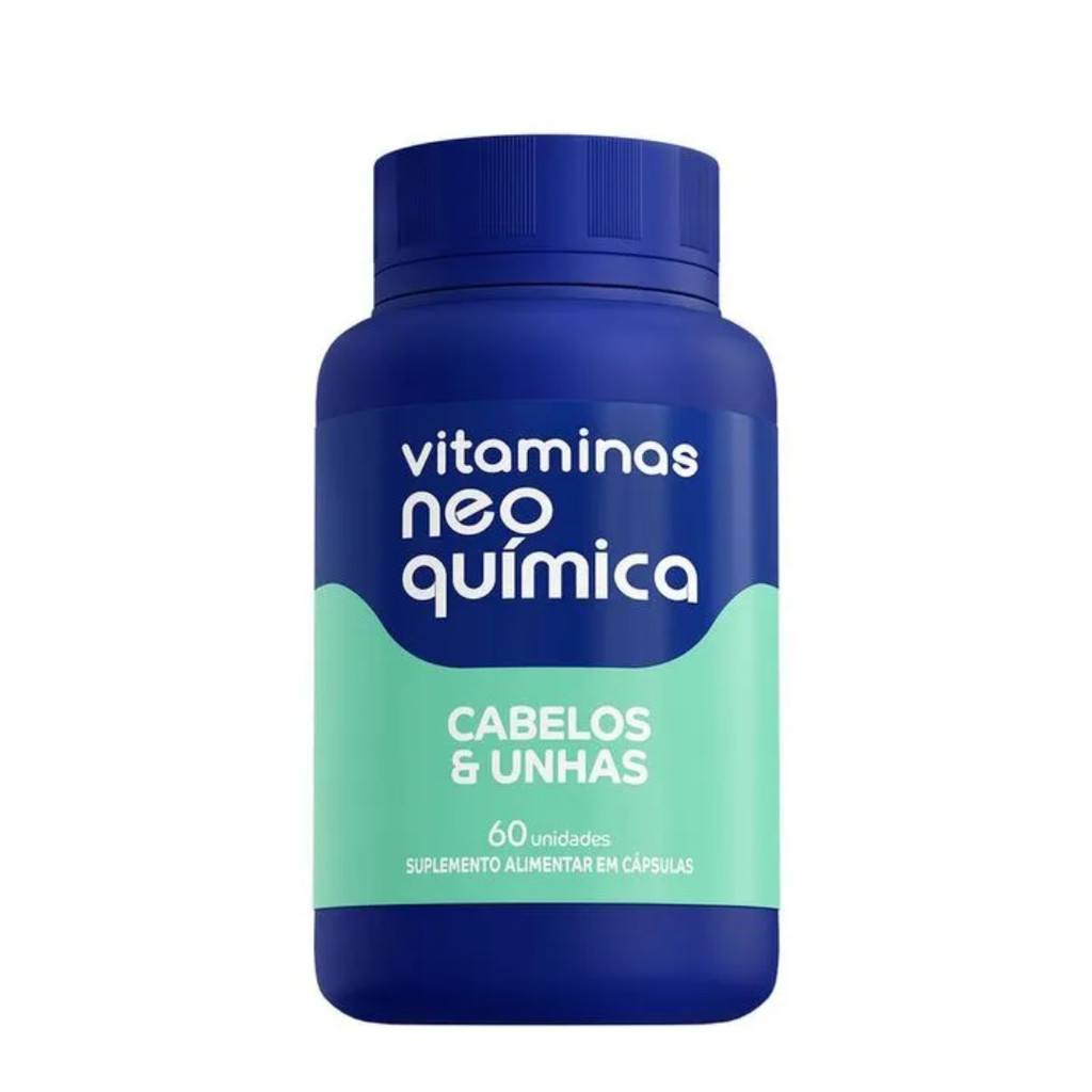 Cabelos e Unhas Fortes com Neo Química – Polivitamínico 60 Cápsulas