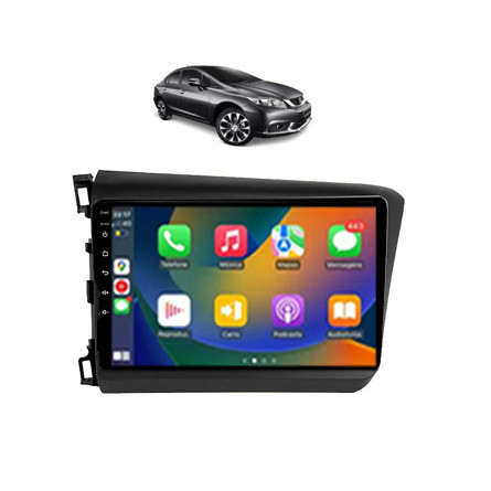 Kit Multimídia Civic G9 2015 / 2016 9 Pol Android Carplay 2/32GB - Roadstar 915BR