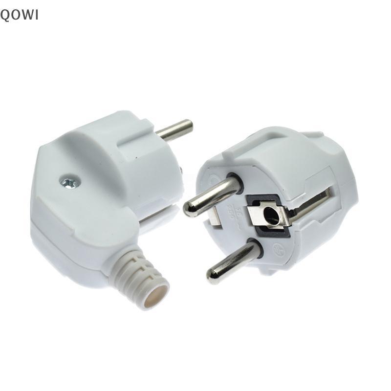 qo Adaptador De Tomada Ue 16A Tomadas De Substituição Macho Rewireable Schuko Electeical Soet Europa Euro Conector Para