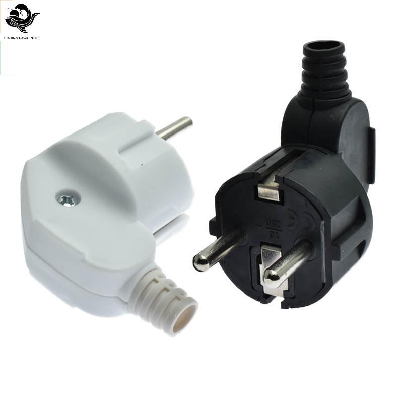 PFG Ue Plug Adaptador 16A Macho Tomadas De Substituição Reutilizáveis Schuko Elecético Soet Europa Euro Conector Para Ca