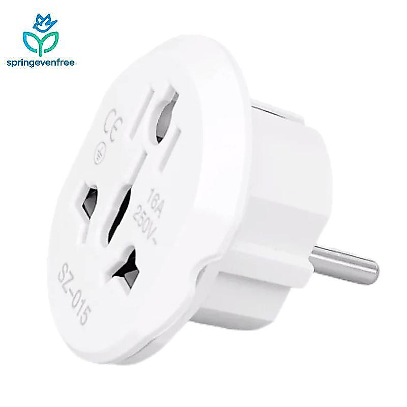 Spe 16A Universal Adaptador De Viagem Da Ue Conversor Euro Reino Unido Eua AU Para AC Power Soet Plug Carregador 250V FE