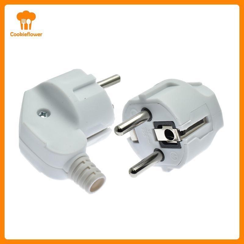 CKFR Ue Plug Adaptador 16A Macho Tomadas De Substituição Reutilizáveis Schuko Elecético Soet Europa Euro Conector Para C