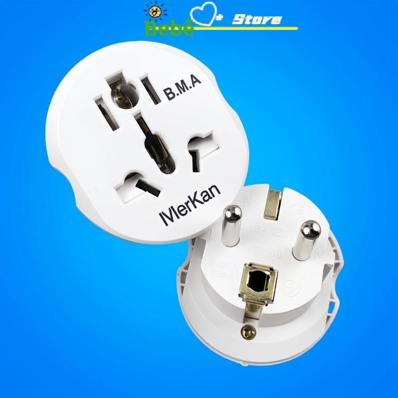 BRKC 1 Pcs De Alta Qualidade Universal AU US UK CN Para Ue KR Wall Soet Adaptador De Plugue 16A 250V Conversor Viagem 2
