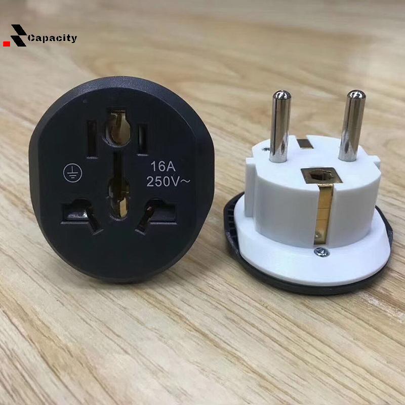 Conversor Universal De Capacidade Soet US AU Para Ue Wall AC 16A 250V Adaptador De Viagem Agradável