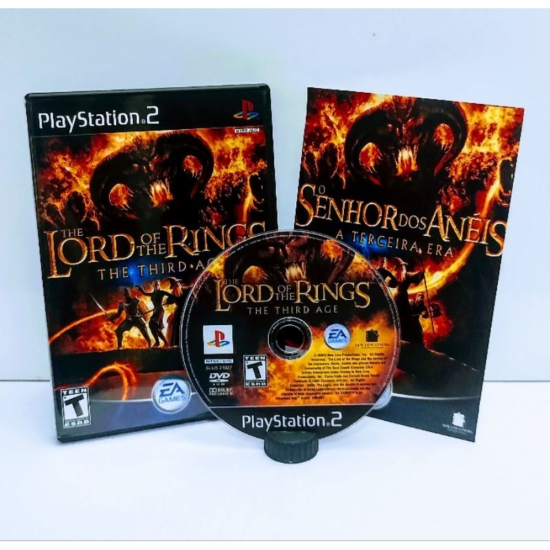 Game RPG PS2: The Lord of Rings - The Third Age PT-BR