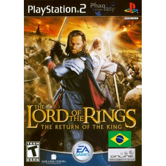 The Lord of the Rings the return of the king legendado em português para PlayStation 2 PS2 desbloqueado
