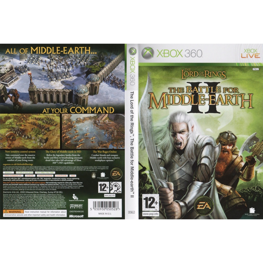 The Lord of The Rings The Battle for Middle Earth II P/ XBOX360 (LTU/LT/JTAG/RGH)