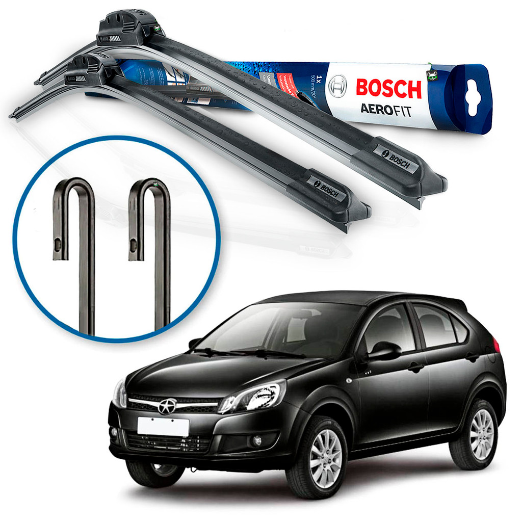 Par Palheta Limpador Parabrisa Bosch Jac J3 2010 2011 2012 2013 2014 2015