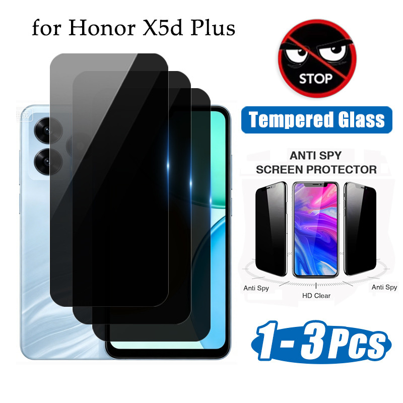 Honor X5d Plus Protetor De Tela De Vidro Temperado Anti-Espião Para X6d X7d X8d X9d X6e X7e 600 500 Pro 400 Smart Lite F